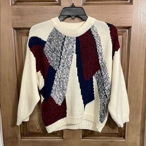 VINTAGE colorful sweater women’s L